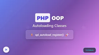 PHP OOP Autoloading Simplify Class Loading with spl - autoload