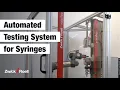 Robotic testing system roboTest N for tests on syringes