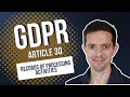 GDPR Article 30 RoPA - CIPM Certification Masterclass