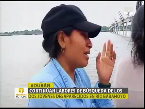 Continúan labores de búsqueda de los dos jóvenes desaparecidos en río Babahoyo