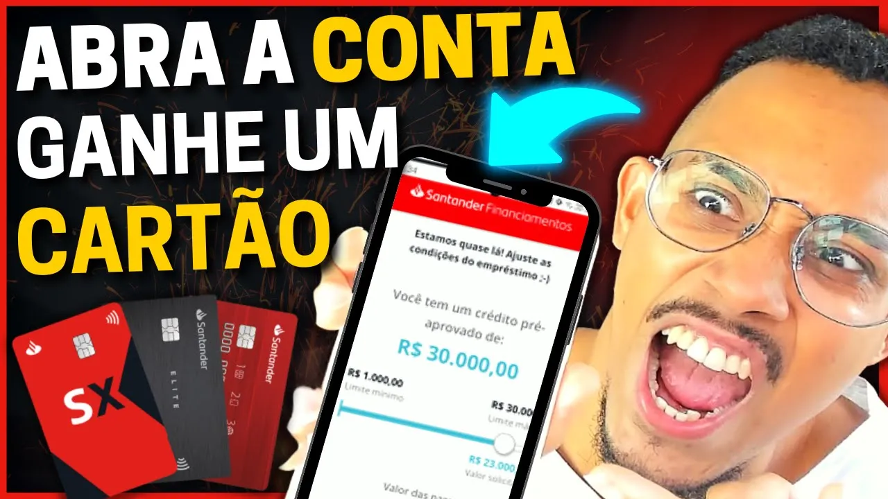 ????ATENÇÃO! Ao Abrir CONTA VOCÊ GANHA UM CARTÃO DE CRÉDITO Do Santander | Veja Como Conseguir