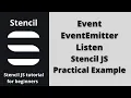 Event EventEmitter and Listen in Stencil JS Practical example