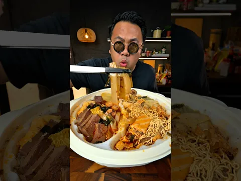 Best Giant Spicy China Noodles #food #mukbang #Shorts #อร่อย