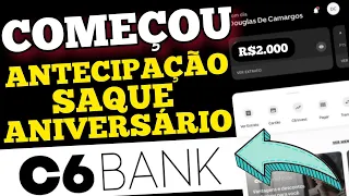 C6BANK EMPRÉSTIMO USANDO SEU FGTS! DINHEIRO CAI NA CONTA 40 MINUTOS / ANTECIPAÇÃO SAQUE ANIVERSÁRIO