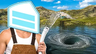 Draining a Flooded LAKE! (DrainSim)