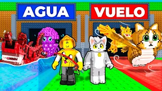 Usé SUERTE INFINITA en DOS FILAS de AGUA vs AIRE en Steal a Brainrot