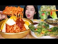 Lagu ASMR MUKBANG | 아삭아삭 무생채비빔밥 ☆ 바삭한 봄동전 \u0026 시원한 북어국! 집밥한상 먹방 Radish Kimchi Bibimbap ❤️ Korean Home Meal