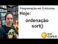 Metodo sort - ordenacao de arrays em javascript