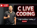c live coding while loop problem in c