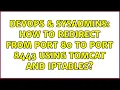 DevOps SysAdmins How to redirect from port 80 to port 8443 using Tomcat and iptables