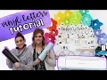Vinyl Letters Tutorial Cutting On a Cricut