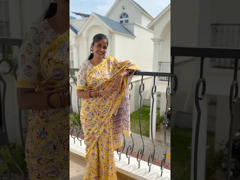 Navarathri Day 5 Transition 🌻💛 #sowbaraniyaramesh #navratri #momlife