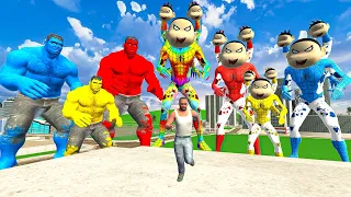 Colourful Hulks VS Colorful Spider Shinchan 😱 INDIAN BIKE DRIVING 3D