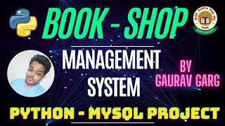 Book Shop Management System Python Mysql Project By Gaurav Garg