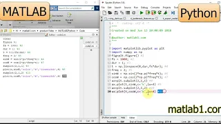 Python to MATLAB convert example code2
