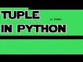 python in tamil tuple data type in python tuple datatype