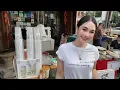 Download Lagu LIVE Street Café - Welcome Family 🤗 Ploysai Coffee Lady in Bangkok Thailand - Thai Street Food