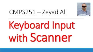 05 Reading User Input with Scanner Class in Java Strings Numbers Char etc