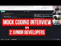 Mock technical interview with 2 junior developers