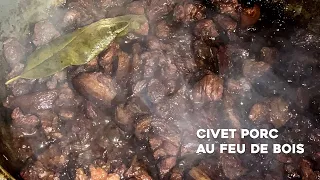 Civet de porc au feu de bois recette réunionnaise