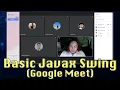 No Edit Basic Javax Swing Components Google Meet Session Coding Part Only Tagalog Tutorial