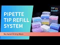Pipet Tip Sorting Device For Bulk Pipette Tips Refilling Into Empty Rack - Tip Loader For Laboratory