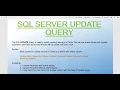 Chapter 8 - SQL SERVER How to Update Table Update Query Update Command in Hindi