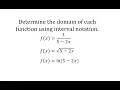 Domain of Rational Square Root and Logarithm Functions
