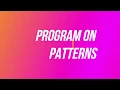 JAVA PROGRAMS ON PATTERN Blue j