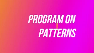 JAVA PROGRAMS ON PATTERN Blue j