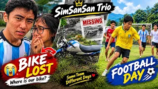 OUR BIKE GOT LOST 😱 | Then We Played Football! ⚽ | SimSanSan Trio