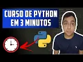 Curso Python 3 minutos Operadores float string condicoes