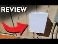 Outdoor Electrical Junction Box ABS Water Resistant Enclosure Internal Mounting Panel Hinged Cover