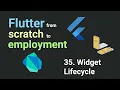 Free Flutter Course From Scratch to Employment - Lesson 35 Widget Lifecycle Flutter Tutorial