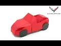 Download Lagu Origami Convertible Car (Jason Ku) Sport Car Chevrolet Corvette Cabriolet