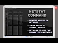how to use of netstat command check where to connect your pc in network