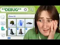 i tried building a sims house using ONLY DEBUG