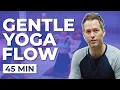 45 Min Gentle Yoga Flow: Relax, Stretch \u0026 Recover with Slow Flow Yoga