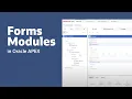 Forms Modules in APEX