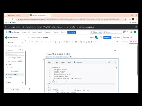 watch Extensible Code Editor For Confluence video