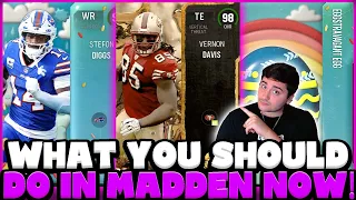 WHAT TO DO IN MUT 23 RIGHT NOW BEST WAY TO GET EGGS AND LEVEL UP MADDEN 23 ULTIMATE TEAM