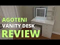 Want a Radiant Glow AGOTENI Vanity Table Set is a Game Changer Review Unboxing Assembly Tips