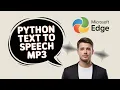 Python Text to Speech App Using pyttsx3 Library