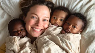 White Woman Gives Birth to Black Triplets, Husband Leaves. But Years Later, She Gets a Surprise…