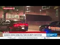 Law enforcement officers conducting search in downtown Atlanta