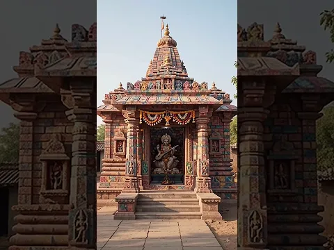 🙏 Sarswati temple with plastic bottles #trendingshorts