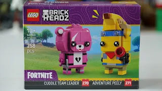 LEGO Fortnite 40760 Adventure Peely & Cuddle Team Leader Brickheadz Speed Build