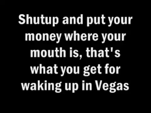 Waking up in Vegas Lyrics