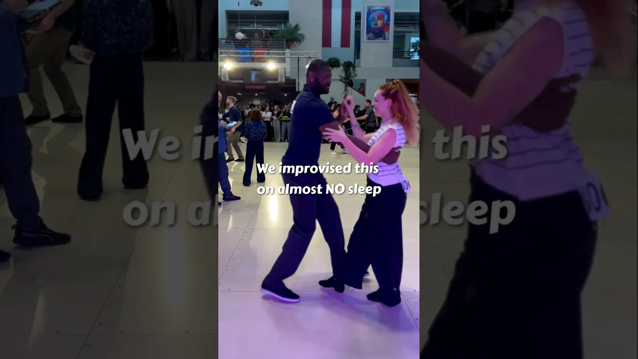 Dancing through exhaustion 🥴 #improv #westcoastswing