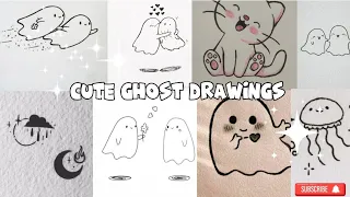 Cute Mini Drawings Ideas Kawaii Drawings Cute Ghost Drawings Drawing Drawingideas Aestheticdrawings 
